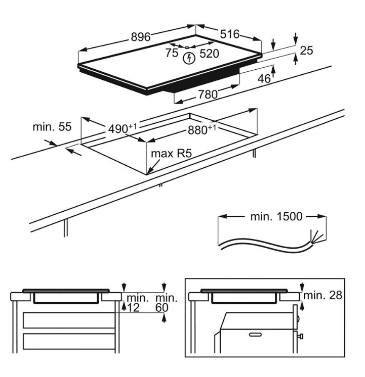 AEG 90 cm inductie