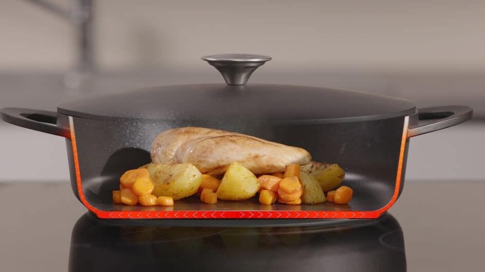 Tefal hapjespan inductie binnenkant