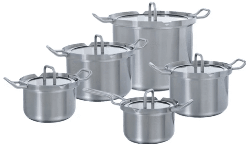 BK Q-linair Master Glas Inductie Pannenset 5-delig